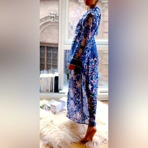 Moroccan Silk 100% Kaftan designed & handmade by a Moroccan Designer Worn Once